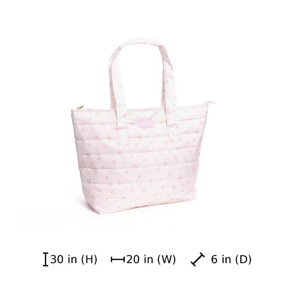 Love Shack Fancy Target Tote Bag Blooming Heirloom Ditsy Floral Ballet Quilted